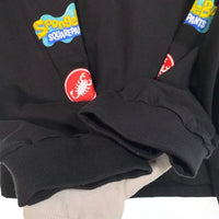 SUPREME シュプリーム 25SS SpongeBob Castelli Racing L/S Tee スポンジボブ カステリレーシング ロングスリーブTシャツ プリント ブラック Size XXL 福生店