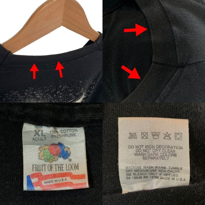 90's Marlboro マルボロ coyote bluff コヨーテ バックプリント ポケットTシャツ ブラック フルーツ Size XL 福生店
