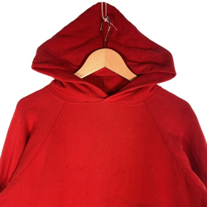 60's~ ラグランスリーブ プルオーバースウェットパーカー レッド Size M 相当 福生店
