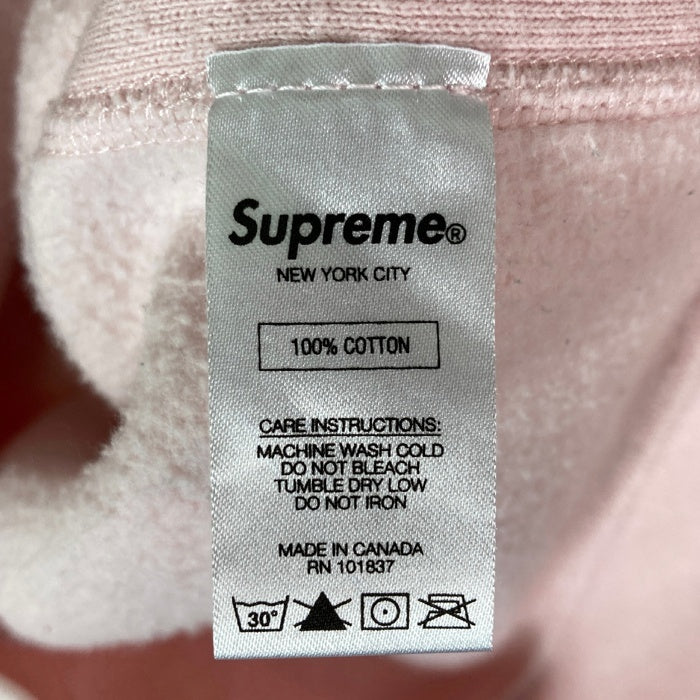 Supreme シュプリーム 17AW Embossed Logo Hooded Sweatshirt ライトピンク sizeS※色褪せあり 瑞穂店