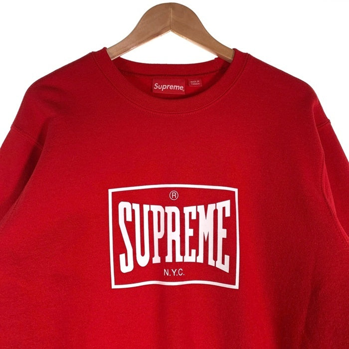 SUPREME シュプリーム 19SS Warm up Creneck ウォームアップ クルーネック スウェット レッド Size M 福生店