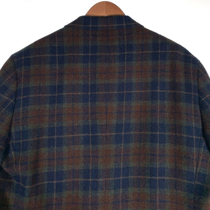 Brooks Brothers ブルックスブラザーズ ウール チェック柄 2B テーラードジャケット グリーン ネイビー Size 44R 福生店