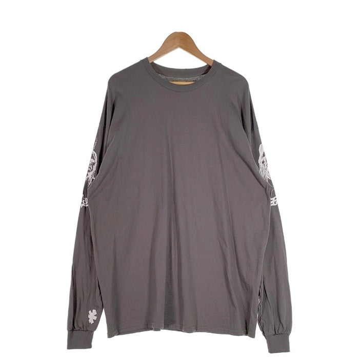 RHCP ANTHONY KIEDIS L/S T-SHIRT レッチリ アンソニー・キーディス タトゥープリント ロングスリーブTシャツ チャコールグレー フリーウェイ 現行品 Size XXL 福生店