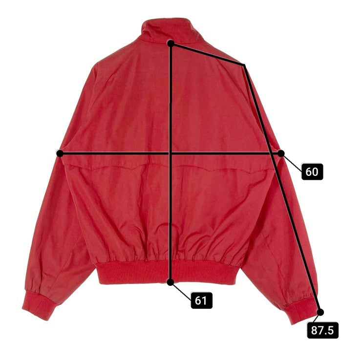 BARACUTA バラクータ G9 裏地チェック柄 スウィングトップ OPTIジップ ブルゾン レッド size42 瑞穂店