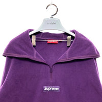 SUPREME シュプリーム 23AW Polartec Facemask Half Zip Pullover ポーラテック フェイスマスク ハーフジップ プルオーバー パープル Size L 瑞穂店