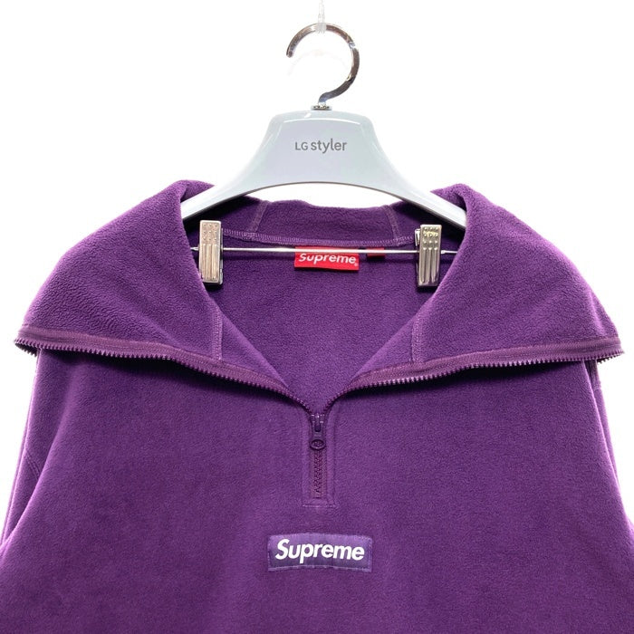 SUPREME シュプリーム 23AW Polartec Facemask Half Zip Pullover ポーラテック フェイスマスク ハーフジップ プルオーバー パープル Size L 瑞穂店