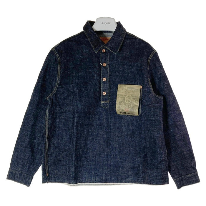 FOB FACTORY エフオービーファクトリー F2384 DENIM P/O JK インディゴ size38 瑞穂店