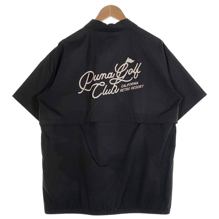 PUMA プーマ PISTE 半袖 シャツ バックプリント ブラック 694437 Size L 福生店