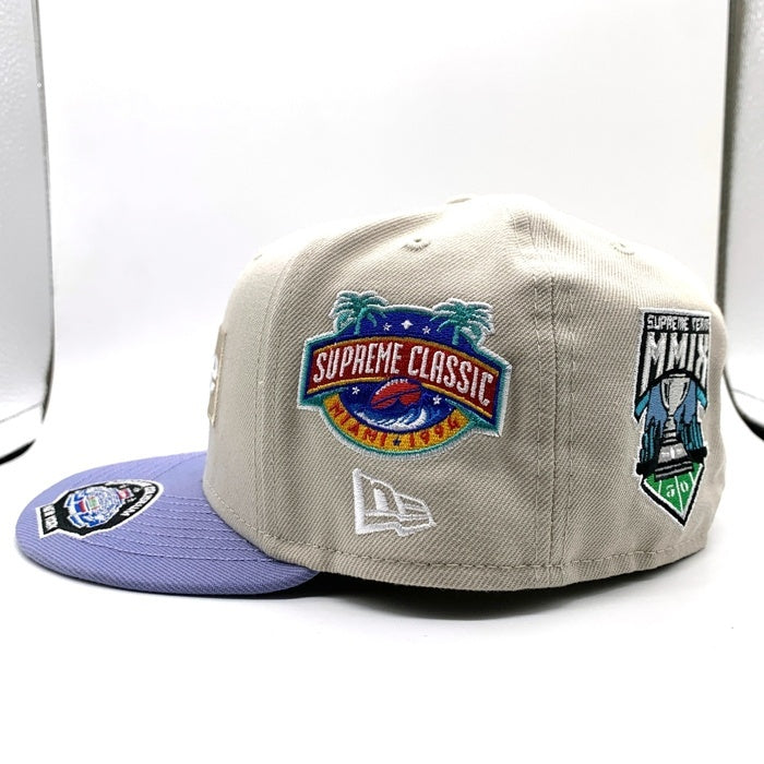 Supreme シュプリーム 25SS NEW ERA ニューエラ 59FIFTY Championship Box Logo チャンピオンシップ ボックスロゴベースボールキャップ ベージュ ライトブルー Size 7 1/2 福生店