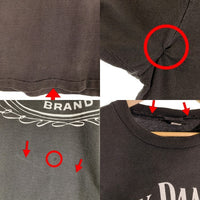 90's JACK DANIEL'S ジャックダニエル プリントTシャツ ブラック Size XL 福生店
