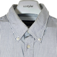 BROOKS BROTHERS ブルックスブラザーズ キャンディストライプ 長袖プルオーバーシャツ ブルー sizeXL 瑞穂店
