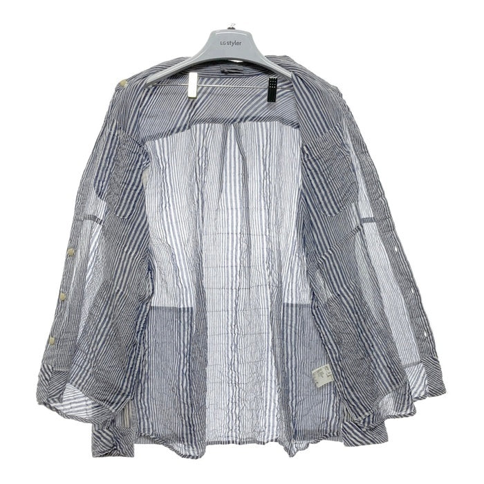 UNDERCOVERISM アンダーカバー パッチワーク ストライプ リネンシャツ ホワイト size3 瑞穂店