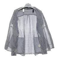UNDERCOVERISM アンダーカバー パッチワーク ストライプ リネンシャツ ホワイト size3 瑞穂店