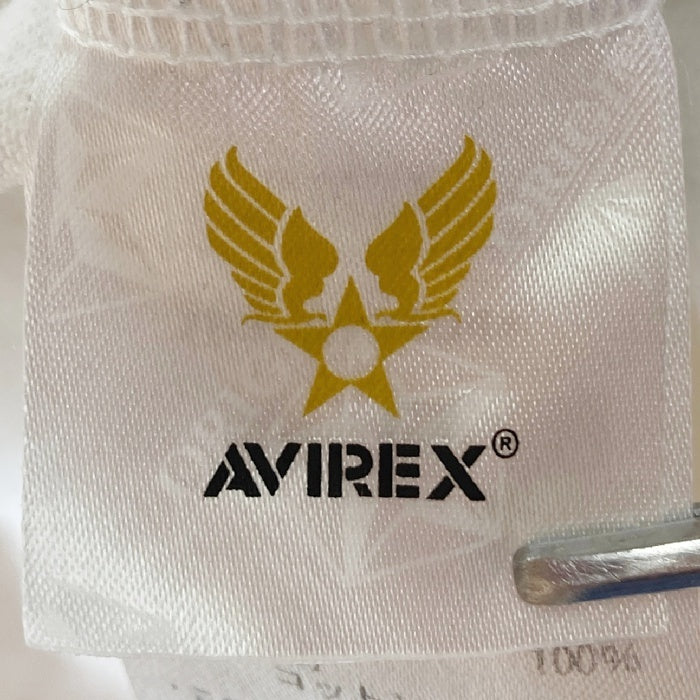 AVIREX アヴィレックス FLYOVER HIGH BOMB BURST バックプリント Tシャツ ホワイト sizeL 瑞穂店