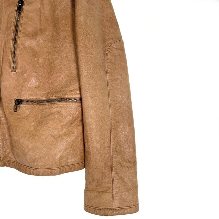 ICE BERG アイスバーグ スタンドカラーレザージャケット キャメル 121-52-11103 Size 52/36 福生店