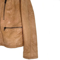 ICE BERG アイスバーグ スタンドカラーレザージャケット キャメル 121-52-11103 Size 52/36 福生店