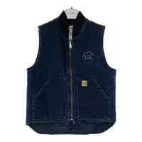 Carhartt カーハート V02 MDT 裏キルティングダックベスト 前後企業ロゴ ネイビー sizeM 瑞穂店