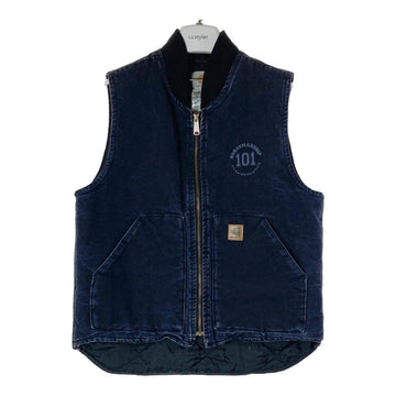 Carhartt カーハート V02 MDT 裏キルティングダックベスト 前後企業ロゴ ネイビー sizeM 瑞穂店