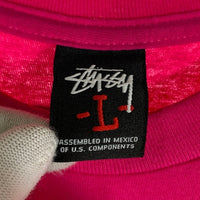 STUSSY ステューシー PETER BAGGE 半袖 Tシャツ ピンク Size L 福生店