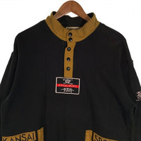 KANSAI SPORTS カンサイスポーツ ハーフスナップ プルオーバースウェット ブラック Size L 福生店
