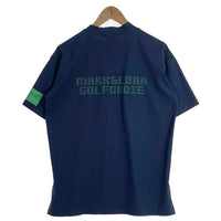 MARK&LONA マークアンドロナ モックネック グラデーションプリント ナイロントップ 半袖 ネイビー MLM-3BｰAA06 ゴルフ Size 48 福生店