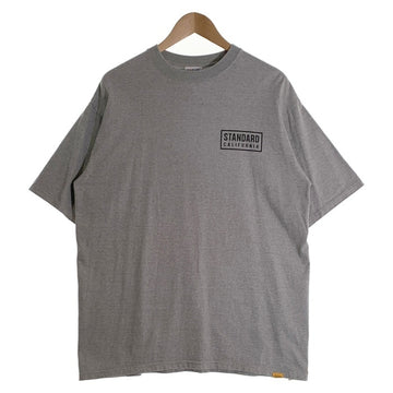 STANDARD CALIFORNIA スタンダードカリフォルニア SD HEAVYWEIGHT BOX LOGO T ヘビーウェイト ボックスロゴ プリントTシャツ グレー Size XL 福生店