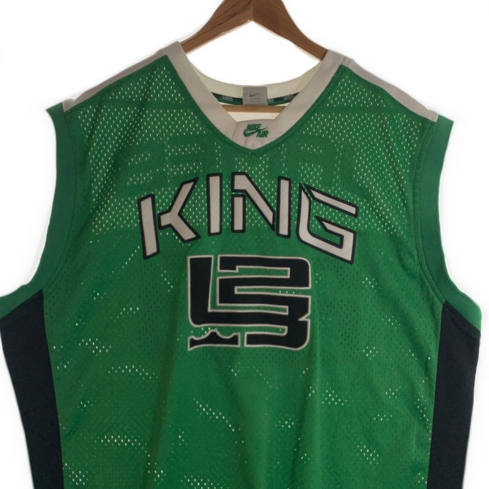 NIKE Air ナイキ LeBron King James Team Jersey レブロン ジェームス ゲームシャツ ユニフォーム グリーン Size L 福生店