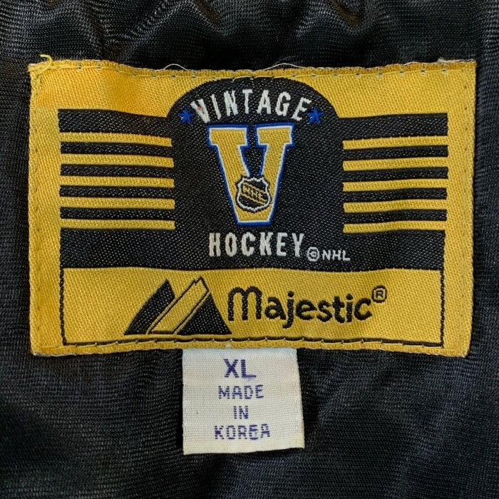 90's Majestic マジェスティック NHL  Los Angeles Kings ロサンゼルスキングス キルティング スタジャン ブラック Size XL 福生店