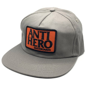 ANTI HERO アンタイヒーロー ワッペン スナップバックキャップ チャコールグレー 福生店