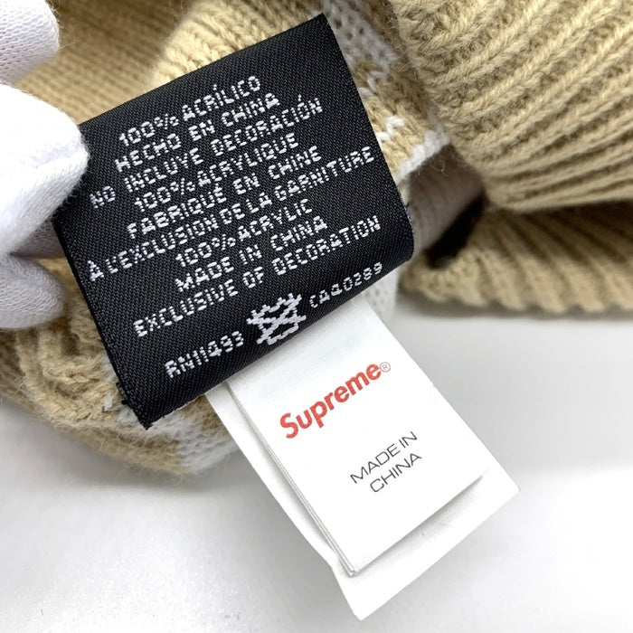 SUPREME シュプリーム 23AW New Era Repeat Balaclava ニューエラ リピート バラクラバ ニット 目出し帽 ベージュ 福生店