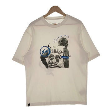 JORDAN BRAND ジョーダンブランド M J TSF SS TEE フラグメント トラヴィススコット Tシャツ アイボリー DJ0619-133 Size M 福生店