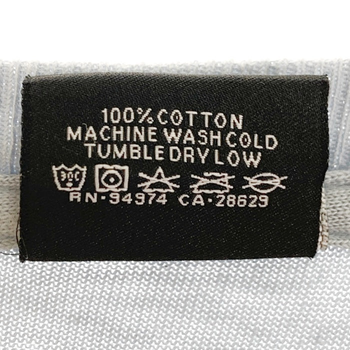 STUSSY ステューシー フラワーフォト 両面プリント Tシャツ ライトブルー sizeM 瑞穂店