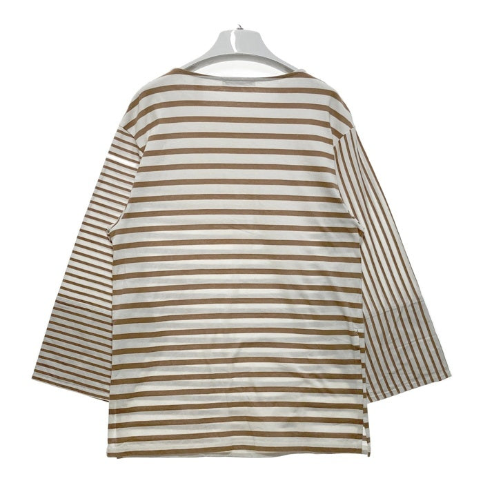 ETRE TOKYO エトレトウキョウ 1222512098-0 MIXボーダートップス ホワイトxベージュ sizeF 瑞穂店