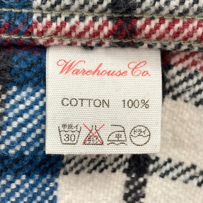 WAREHOUSE ウェアハウス ネルシャツ ブルー sizeL 瑞穂店