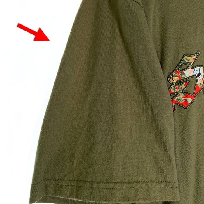 SUPREME シュプリーム 21SS Floral Applique S/S Top フローラルアップリケ ショートスリーブトップ Tシャツ オリーブ Size XL 福生店