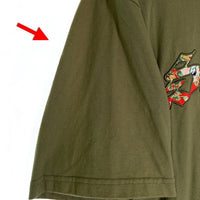 SUPREME シュプリーム 21SS Floral Applique S/S Top フローラルアップリケ ショートスリーブトップ Tシャツ オリーブ Size XL 福生店