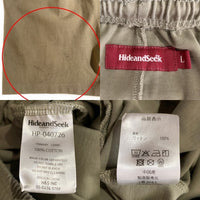 HIDE AND SEEK ハイドアンドシーク 26SS H&S Short コットン イージーショーツ ショートパンツ ベージュ HP-040726 Size L 福生店