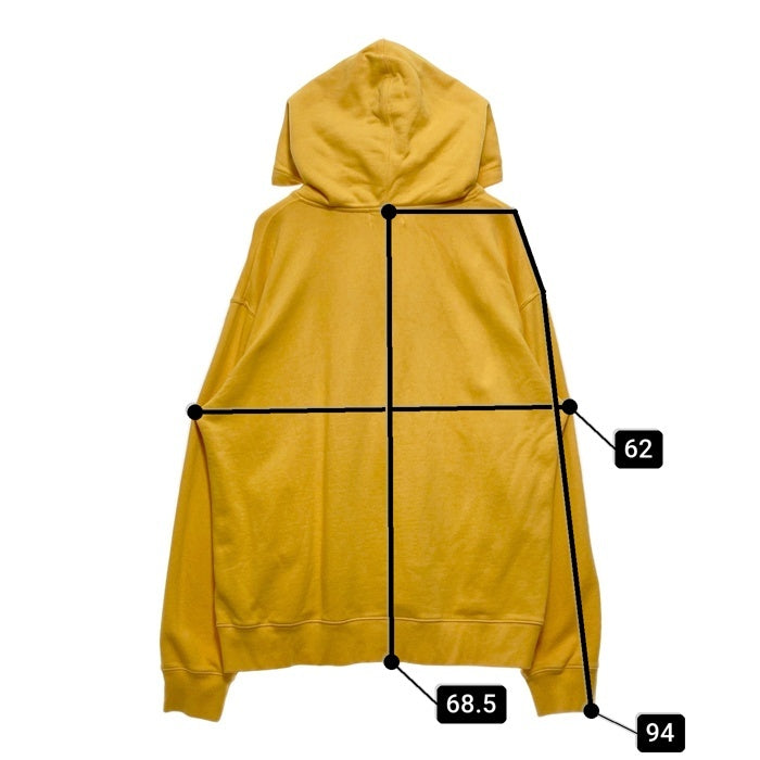 X-LARGE エクストララージ ローズプリント プルオーバースウェットパーカー イエロー 01183226 Size L 瑞穂店