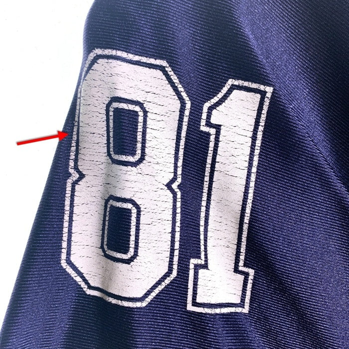 REEBOK リーボック NFL Dallas Cowboys ダラス カウボーイズ  TERRELL OWENS 半袖 フッドボール シャツ ジャージ ネイビー ホワイト 7009A07 Size 2XL 福生店