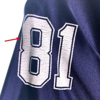 REEBOK リーボック NFL Dallas Cowboys ダラス カウボーイズ  TERRELL OWENS 半袖 フッドボール シャツ ジャージ ネイビー ホワイト 7009A07 Size 2XL 福生店