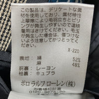 Polo by Ralph Lauren ポロラルフローレン シルク リネン 3B テーラードジャケット 段返り イタリア製 グレー Size 50 瑞穂店