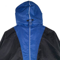 90-00's NIKE ナイキ ジップアップジャケット パーカー ブラック ブルー ポリエステル 白タグ Size XL(18-20) 福生店