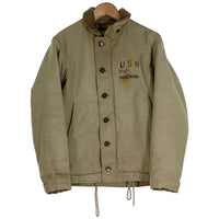 BUZZ RICKSON'S バズリクソンズ U.S. NAVY N-1 デッキジャケット カーキ カスタム Size S 福生店