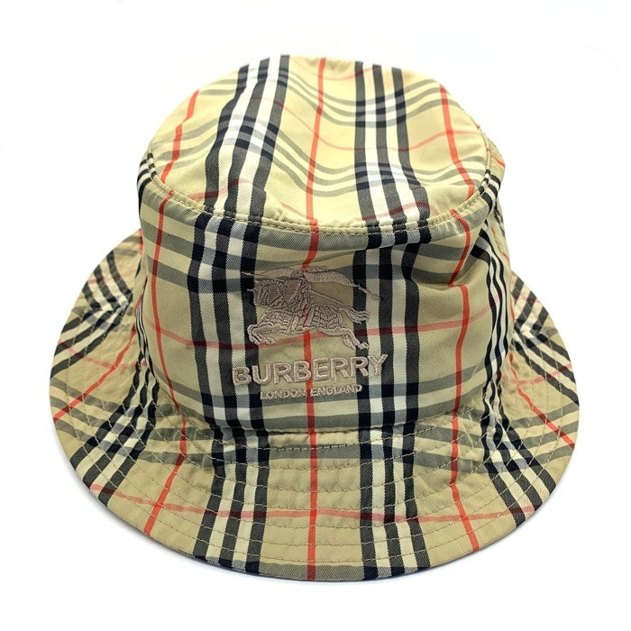 SUPREME シュプリーム BURBERRY バーバリー 22SS Crusher Hat クラッシャー ハット バケットハット チェック ベージュ USA製 Size S/M 福生店