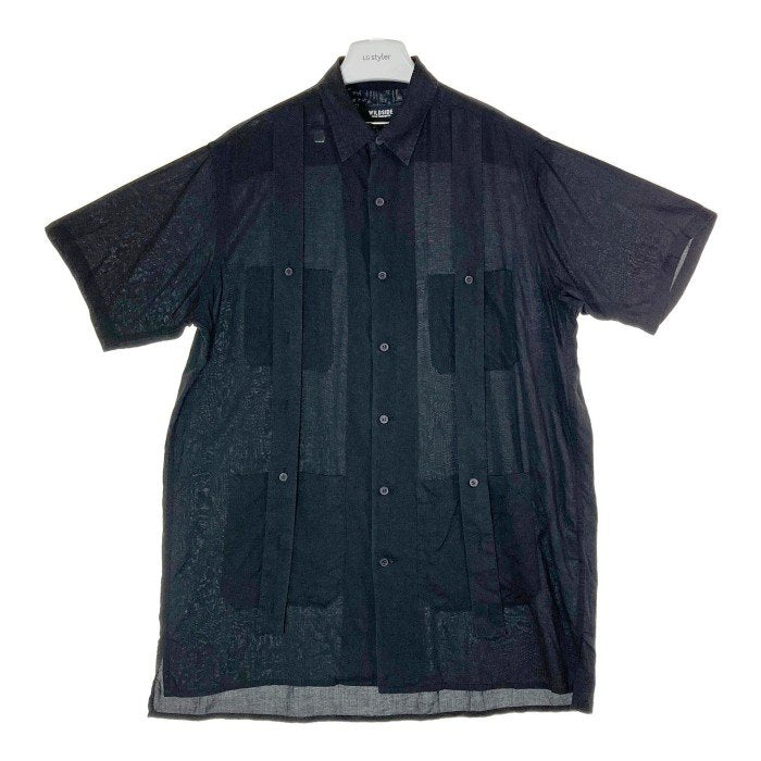 YOHJI YAMAMOTO ヨウジヤマモト wildside Cellulose Bandage Short Sleeve Shirt 半袖シャツ ブラック size3 瑞穂店