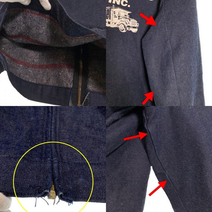 80's~ BIG BEN ビッグベン ジップアップデニムジャケット インディゴ ブランケットライナー 5C11BLJ USA製 Size 46-R 福生店