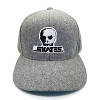 Skull Skates スカルスケーツ スナップバック ウール 6パネルキャップ グレー 福生店