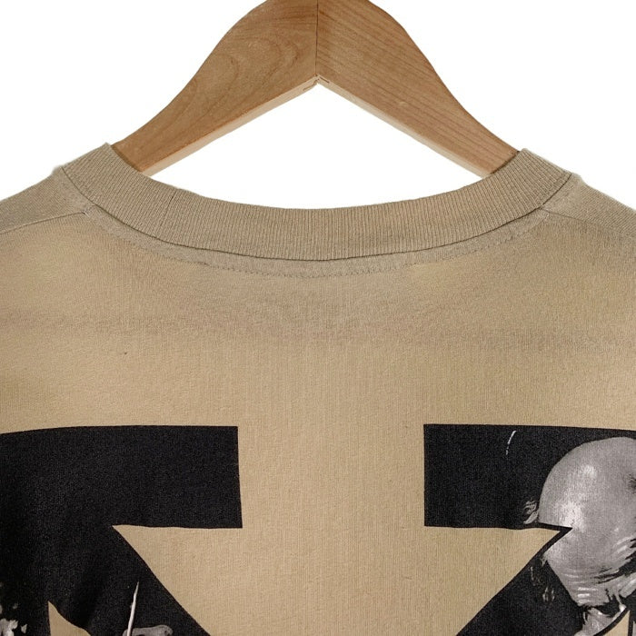 OFF-WHITE オフホワイト CARAVAGGIO ARROW カラヴァッジオ アロー プリント ロングスリーブTシャツ ダークサンド OMAB064S22JER004 Size L 福生店