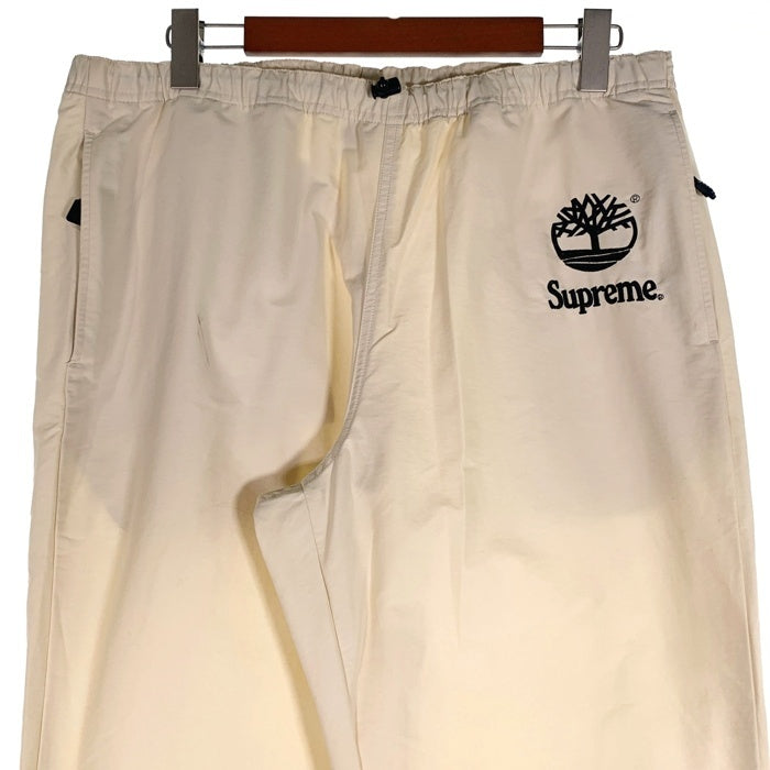 SUPREME シュプリーム 21SS Timberland ティンバーランド Reflective Taping Track Pant リフレクティブテーピング トラックパンツ アイボリー Size XL 福生店