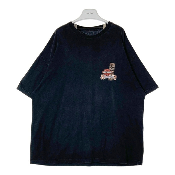 HARLEY DAVIDSON ハーレーダビッドソン HAWAII 両面プリント Tシャツ ブラック size- 瑞穂店